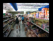 We found two nice groceries, both run by Chinese. The shelves were well stocked with a variety of international goods and local fruits and products.